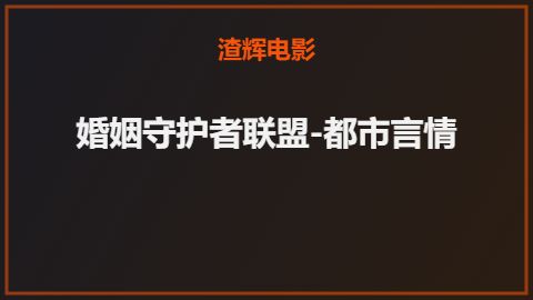婚姻守护者联盟-都市言情