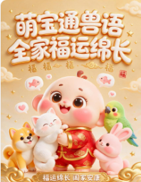 萌宝通兽语全家福运绵长-动漫合集